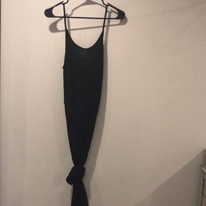 Black basic maxi dress